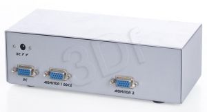 Splitter Gembird GVS-122 ( wejścia: 1 x VGA D-Sub (F) wyjśćia: 2 x VGA D-Sub (F) 2048x1536pix )