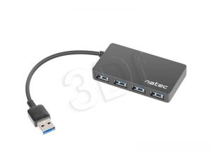 Hub USB NATEC NHU-0806 ( 4x USB 3.0 ; czarny )