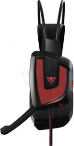 Słuchawki wokółuszne z mikrofonem Patriot Viper V360 7.1 Virtual Surround (czarno-czerwony)