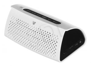 Głośnik bezprzewodowy V7 SP6000-BT biało-czarny + wbudowany Power Bank