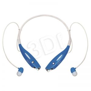 Słuchawki douszne z mikrofonem X-zero sport, pałąk na kark (niebiesko-biały Bluetooth)