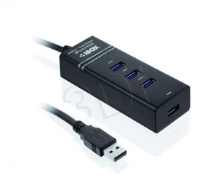 Hub USB IBOX IUH3FB ( 4x USB 3.0 ; czarny )