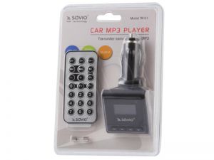 Savio Transmiter FM TR-01 (AUX,USB micro SD,SD czarny)