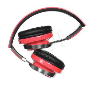 Słuchawki nauszne z mikrofonem Garett S3 (czerwono-czarne Bluetooth)