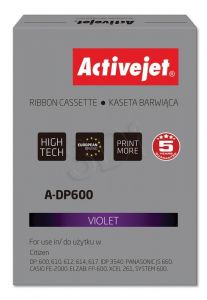 Taśma Activejet A-DP600 (do drukarki Casio,Citizen,ELZAB,Panasonic, zamiennik DP600 fiolet)