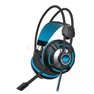 Słuchawki wokółuszne z mikrofonem AULA Spirit Wheel (czarno - niebieski)