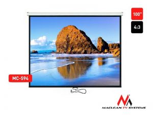Maclean ekran projekcyjny MC-594 (sufitowy,ścienny rozwijany ręcznie 200x150cm)