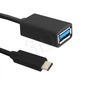 QOLTEC KABEL USB 3.0 A ŻEŃSKI / USB 3.1 TYP C MĘSKI | 0,25M