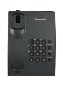 Telefon przewodowy Panasonic KX-TS500PDB ( czarny )