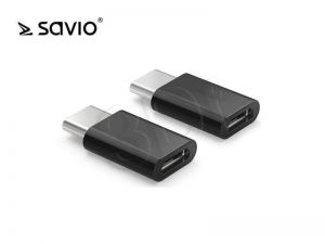SAVIO ADAPTER MICRO USB (F) - USB 3.1 TYP C (M) AK-31/B