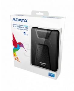 Dysk zewnętrzny ADATA DashDrive Durable HD650 AHD650-1TU3-CBK ( HDD 1TB ; 2.5\" ; USB 3.0 ; 5400 obr
