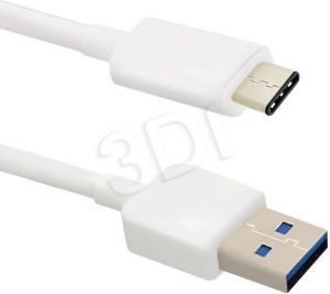 QOLTEC KABEL USB 3.1 TYP C MĘSKI ABS/ USB 3.0 A MĘSKI ABS | 1M