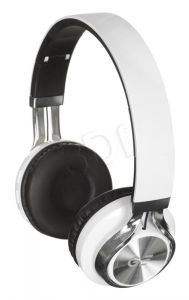 Słuchawki nauszne z mikrofonem Garett S3 (biało-czarne Bluetooth)
