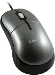 Activejet Mysz przewodowa optyczna AMY-004 800dpi szaro-czarny