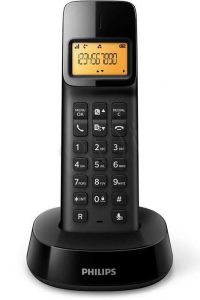 Telefon bezprzewodowy Philips D1401B/53 ( czarny )