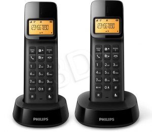 Telefon bezprzewodowy Philips D1402B/53 ( czarny )