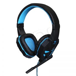 Słuchawki wokółuszne z mikrofonem AULA PRIME (czarno-niebieski)