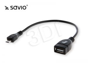Adapter OTG Savio CL-59 OTG USB - micro USB M-F