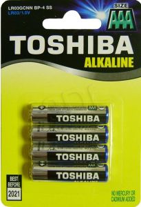 Baterie alkaliczne Toshiba LR03GCNN BP-4 SS blister 4 szt.