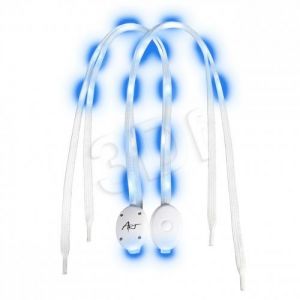 Sznurowadła podświetlane LED dla pieszych sportowe ASZ01B niebieskie