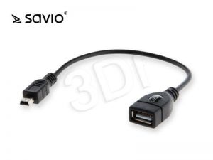 Adapter OTG Savio CL-58 OTG USB - mini USB M-F
