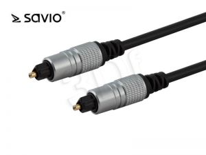 Kabel optyczny Savio CLS-08 ( Toslink M-M 1m czarny )