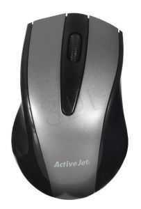 Activejet Mysz bezprzewodowa optyczna AMY-010 1000dpi czarno-szara