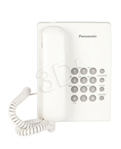 Telefon przewodowy Panasonic KX-TS500PDW ( biały )