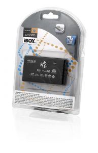 I-Box Czytnik kart USB- 6 slotów zewnętrzny