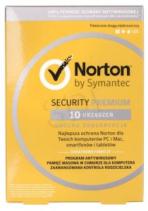 Symantec NORTON SECURITY PREMIUM 3.0 25GB PL 1 U 10/12M ESD