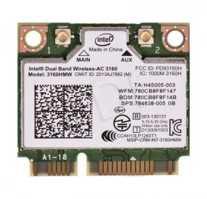 Karta sieciowa bezprzewodowa Intel DB WIRELESS-AC 3160 (HMC 433Mb/s 1x1 AC+BT)