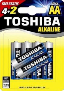 Baterie alkaliczne Toshiba LR6GCNN BP6 2F SS PROMOPACK 4+2