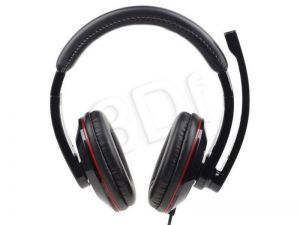 Słuchawki nauszne z mikrofonem Gembird MHS-001 (czarne)