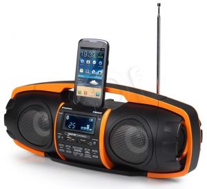 Boombox Audiosonic RD-1548 czarno-pomarańczowy