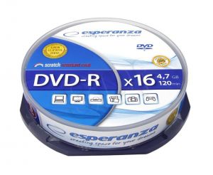 DVD-R Esperanza 1111 4,7GB 16x 10szt. cake
