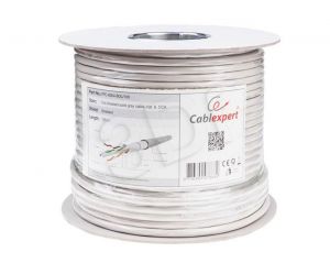 Kabel FTP Gembird ( kat.6 100m drut szary AWG24 CCA )