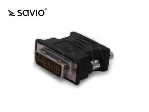 Adapter Video Savio CL-25 DVI - VGA M-F