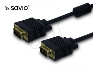 Kabel Savio CL-29 ( VGA M-M PVC 1,8m czarny )
