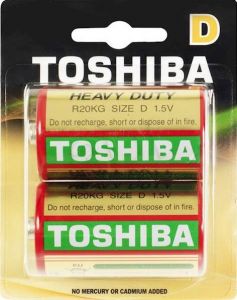 Baterie cynkowo-węglowe Toshiba R20KG BP-2TGTE SS blister 2 szt.