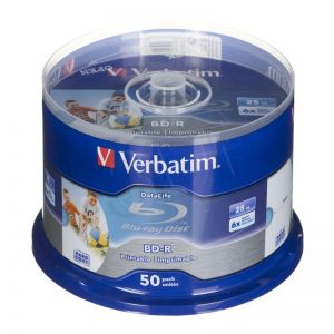 BD-R Verbatim Printable Datalife 25GB 6x 50szt. cake