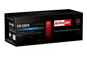 Toner Activejet ATK-590CN (do drukarki Kyocera, zamiennik TK-590C supreme 5000str. cyan)