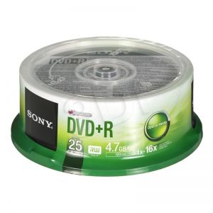 DVD+R Sony 25DPR47SP 4,7GB 16x 25szt. cake