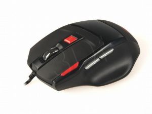 Mysz przewodowa Natec optyczna Genesis G55 2000dpi czarno-czerwona
