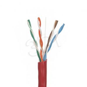 Kabel UTP Alantec KIU5LINKA100R ( kat.5e PVC 100m linka czerwony )