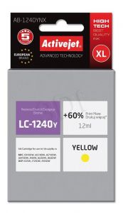 Tusz Activejet AB-1240YNX (do drukarki Brother, zamiennik LC1240Y/1220Y supreme 12ml yellow)
