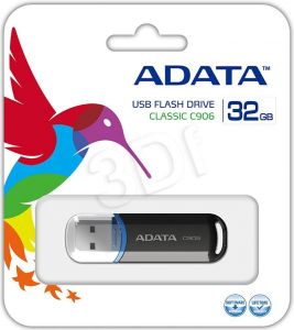 Adata Flashdrive C906 32GB USB 2.0 czarno-niebieski
