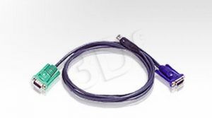 Kabel KVM Aten 2L-5205U ( SVGA, USB typ A - HD15 5m czarny )
