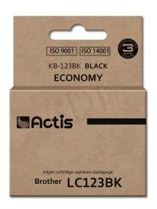 Tusz Actis KB-123BK (do drukarki Brother, zamiennik LC123BK/LC121BK standard 15ml czarny)