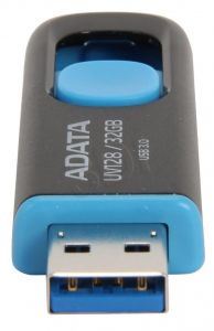 Adata Flashdrive UV128 32GB USB 3.0 czarno-niebieski