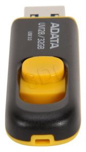 Adata Flashdrive UV128 32GB USB 2.0 czarno-żółty